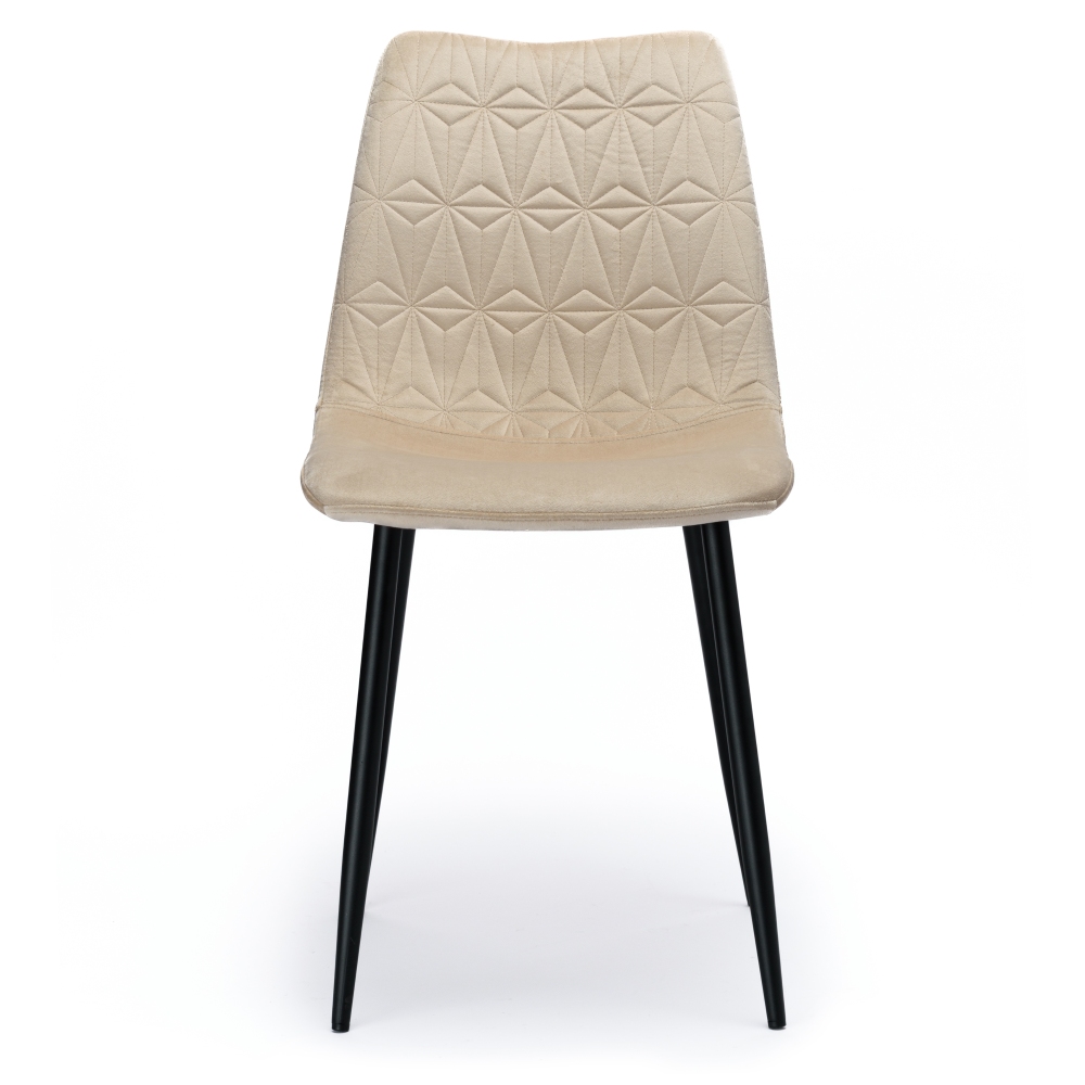 Velvet upholstered chair