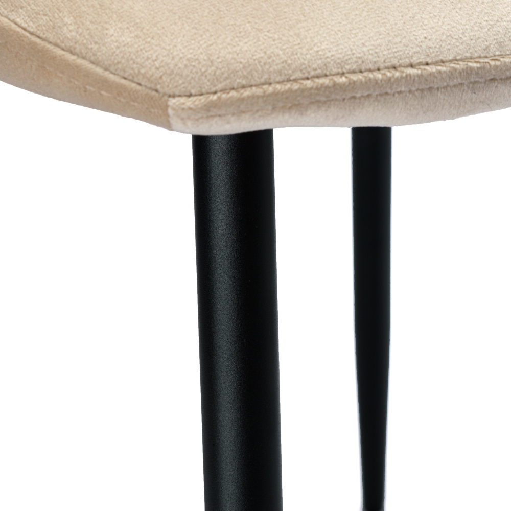 Velvet upholstered chair