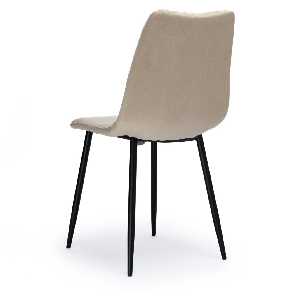 Velvet upholstered chair