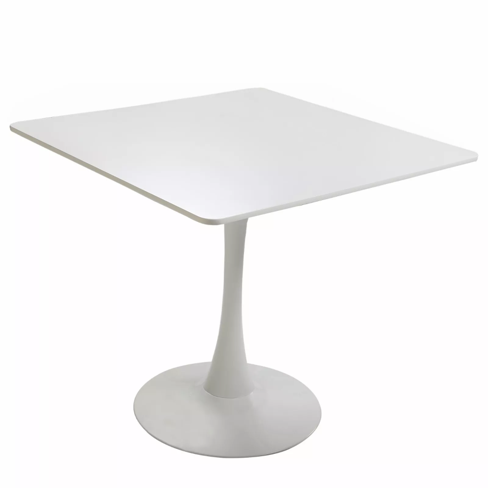 Square Modern Dining Table Pedestal Tulip Table Mid Century Coffee Table