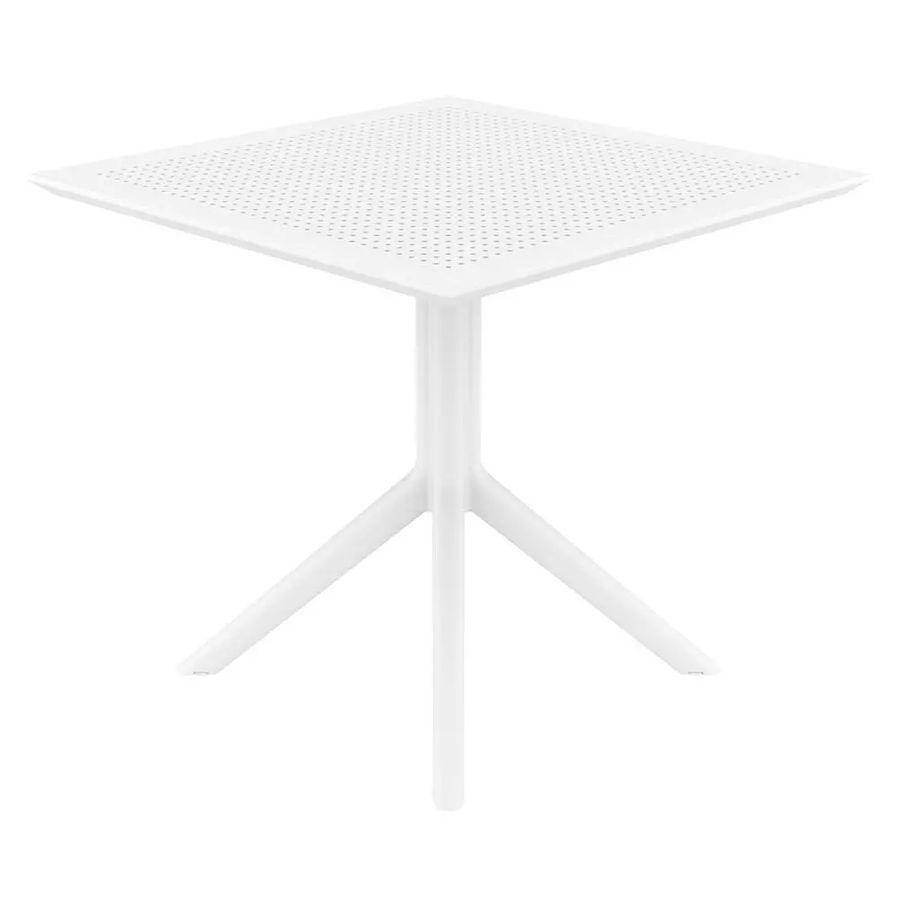 Sky Commercial Grade Indoor / Outdoor Square Dining Table Plastic
