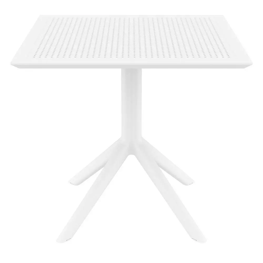 Sky Commercial Grade Indoor / Outdoor Square Dining Table Plastic