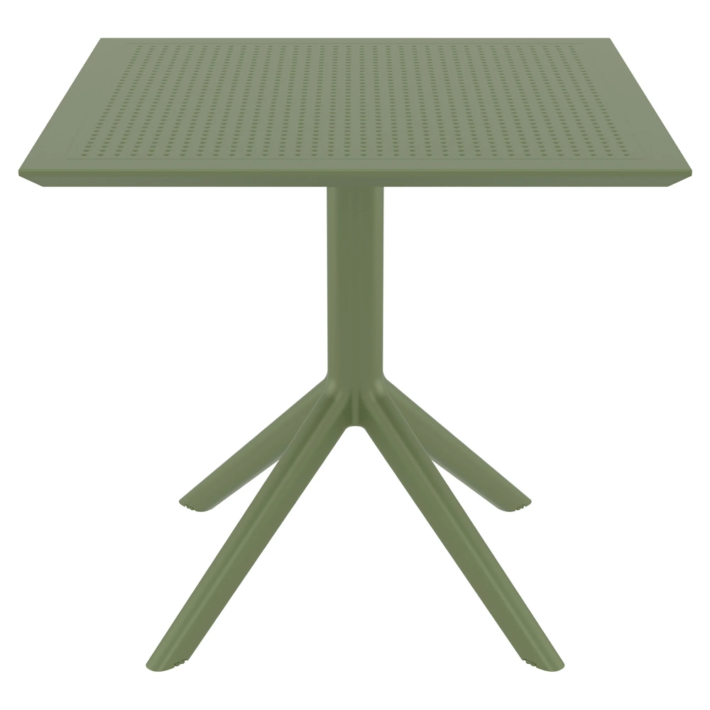 Sky Commercial Grade Indoor / Outdoor Square Dining Table Plastic