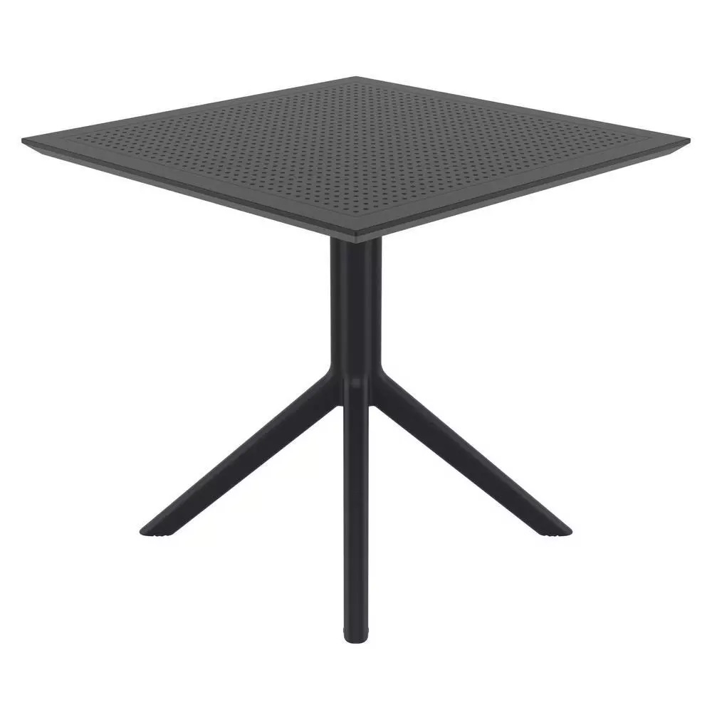 Sky Commercial Grade Indoor / Outdoor Square Dining Table Plastic