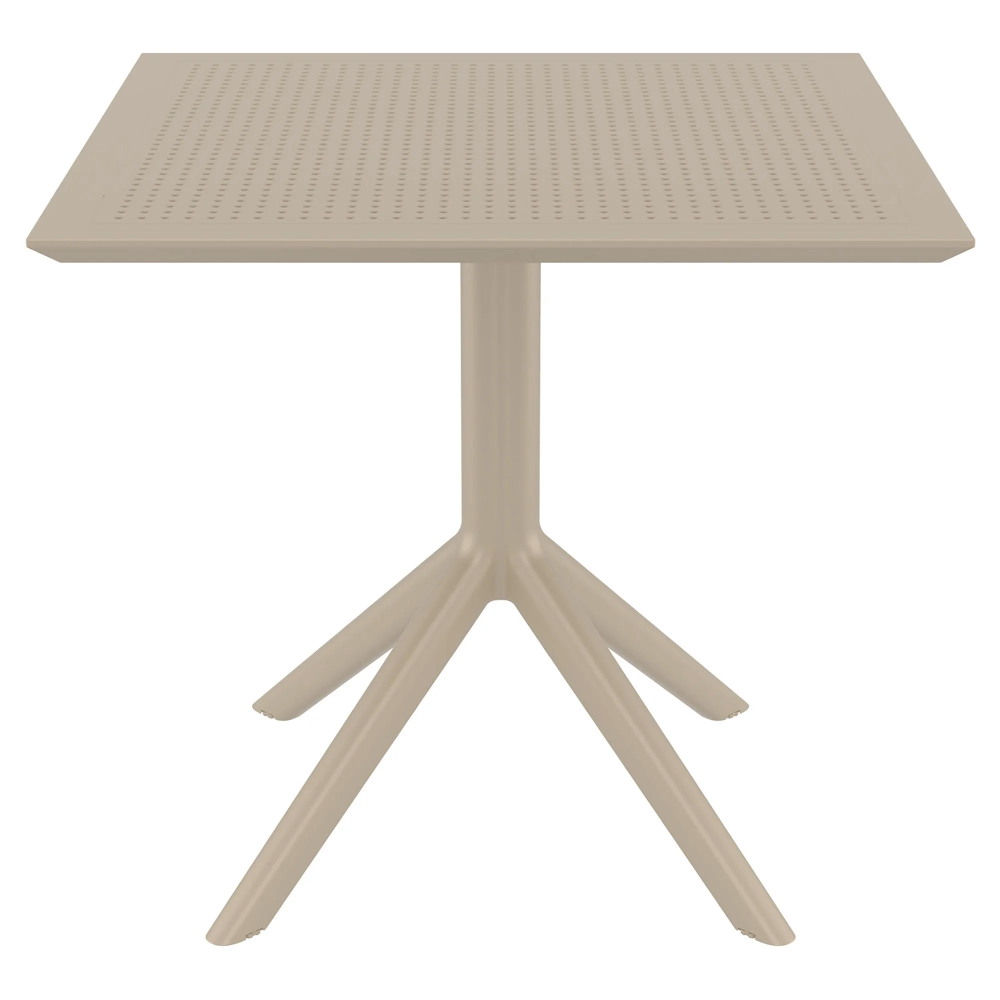 Sky Commercial Grade Indoor / Outdoor Square Dining Table Plastic