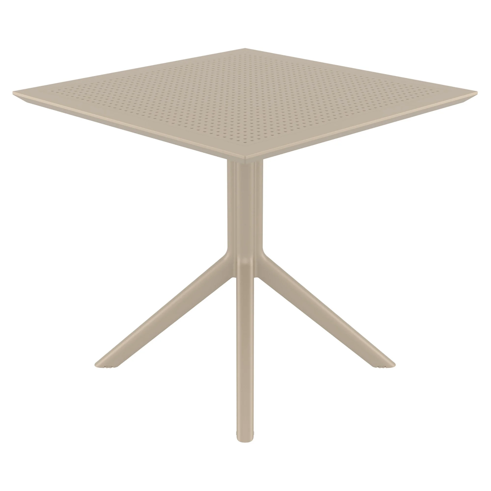 Sky Commercial Grade Indoor / Outdoor Square Dining Table Plastic