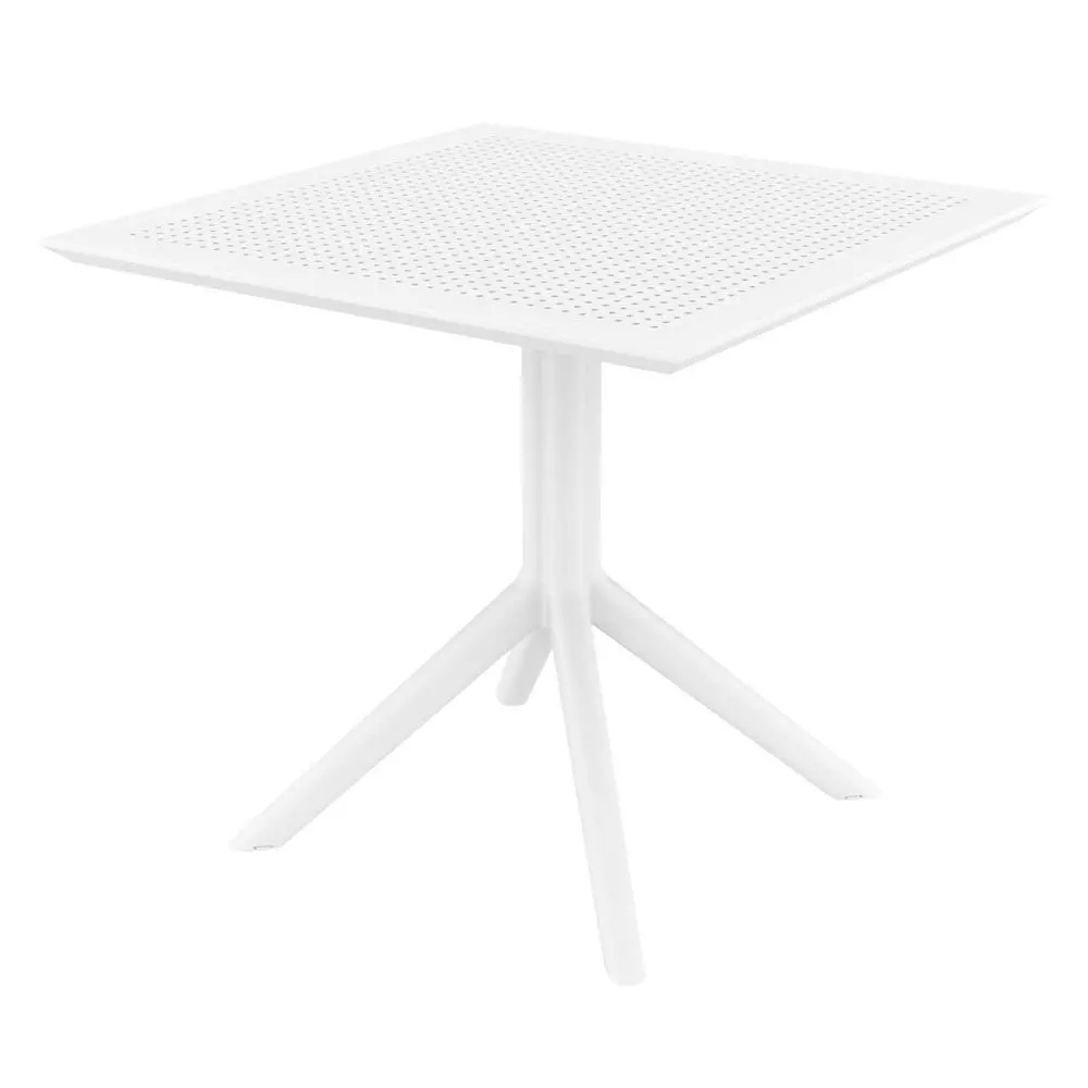 Sky Commercial Grade Indoor / Outdoor Square Dining Table Plastic