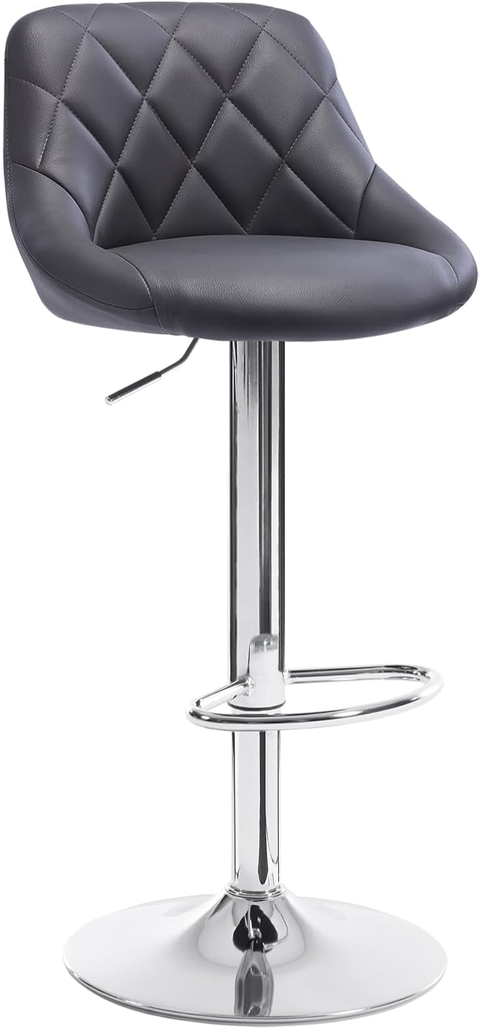 PU Leather Bar Stools Height Adjustable Bar Stools