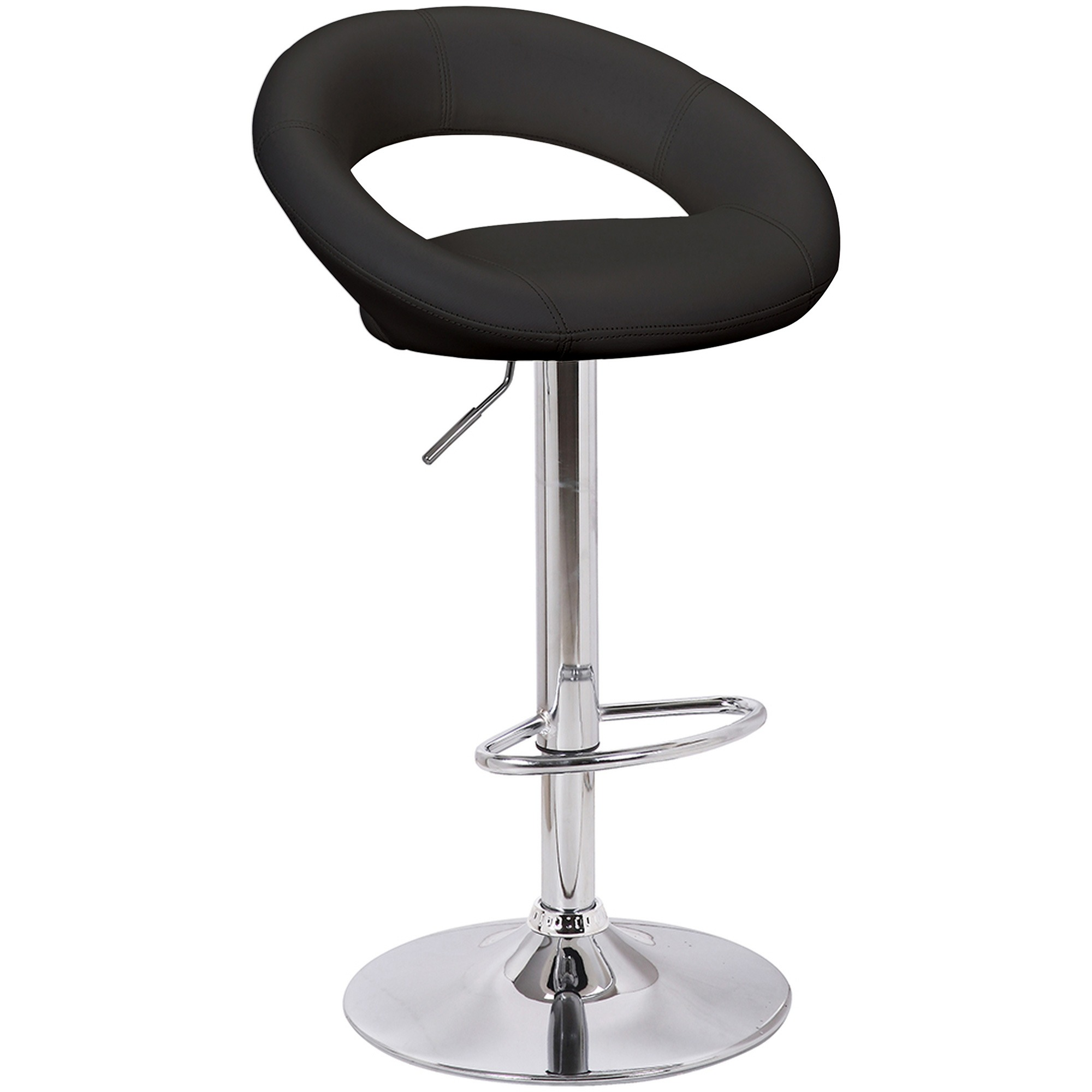 PU Leather Bar Stools Height Adjustable Bar Stools