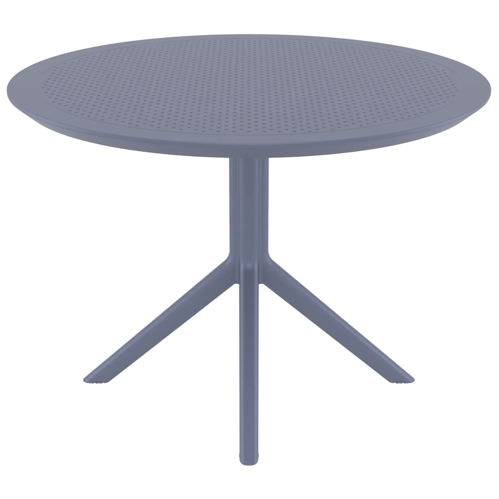 Plastic Sky Commercial Grade Indoor Outdoor Round Dining Table