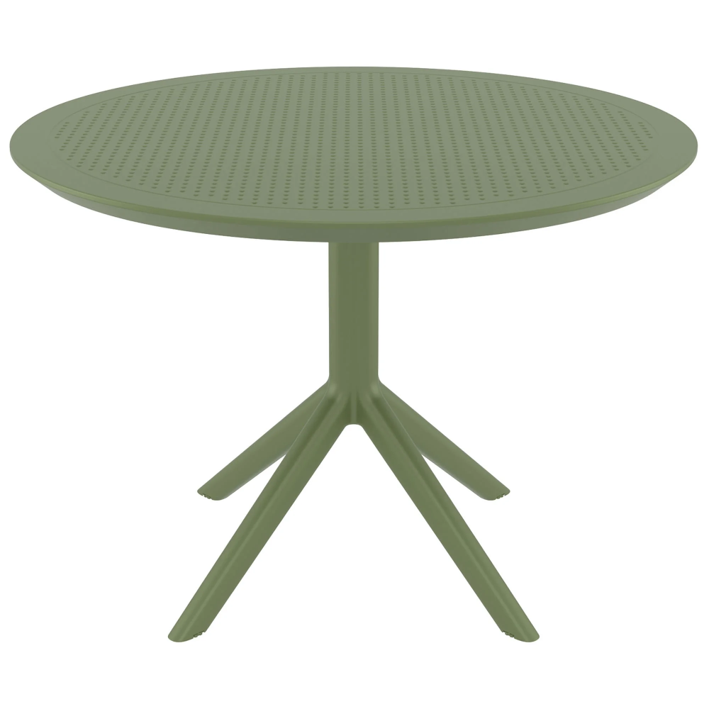 Plastic Sky Commercial Grade Indoor Outdoor Round Dining Table