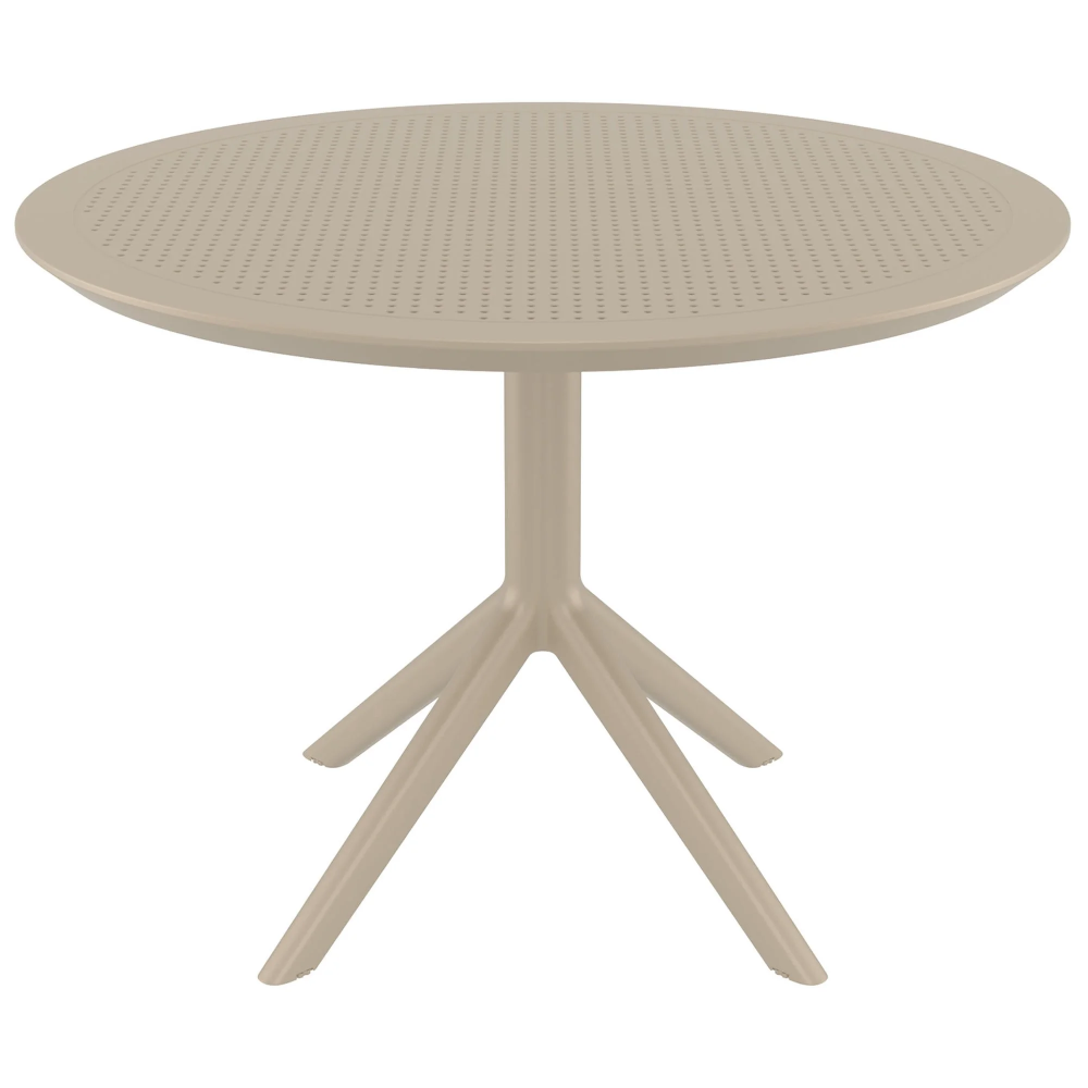 Plastic Sky Commercial Grade Indoor Outdoor Round Dining Table