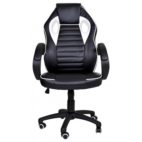Gaming Chair Black and White