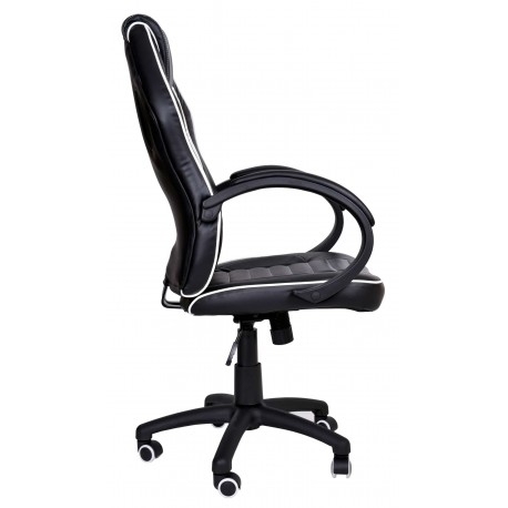 Gaming Chair Black and White