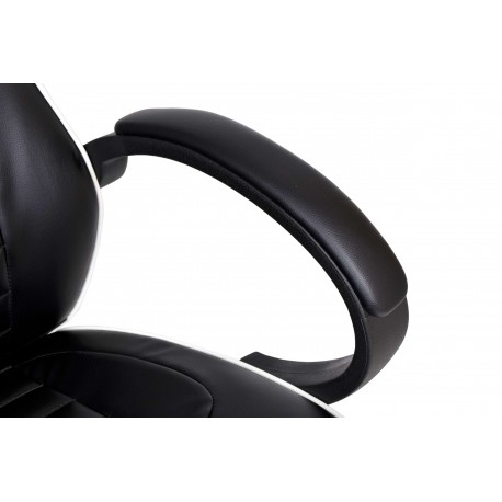 Gaming Chair Black and White