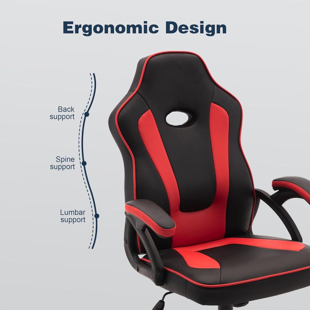 Ergonomic Office Gaming Desk Chair with Wheels 360° Swivel Chair