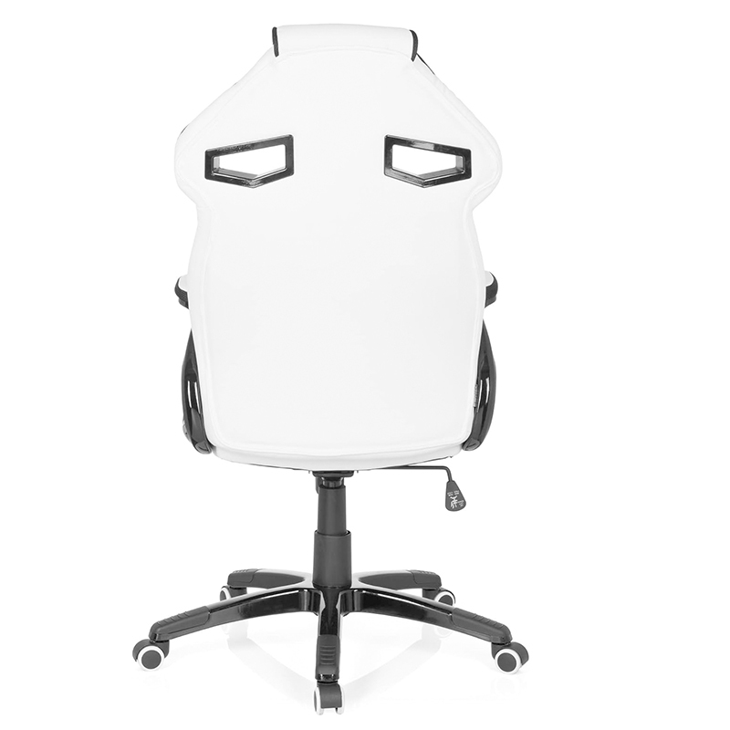 Gaming Chair Faux Leather Black/Green Desk Chair with Armrests High Back