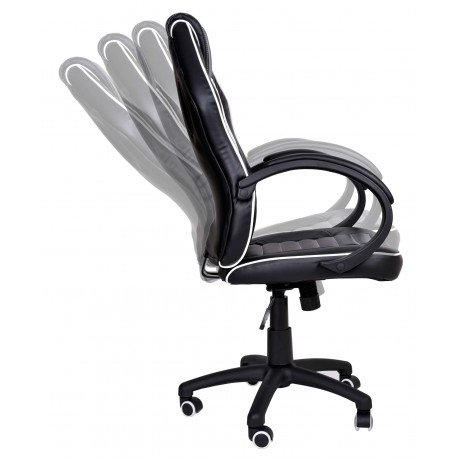 Gaming Chair Black and White