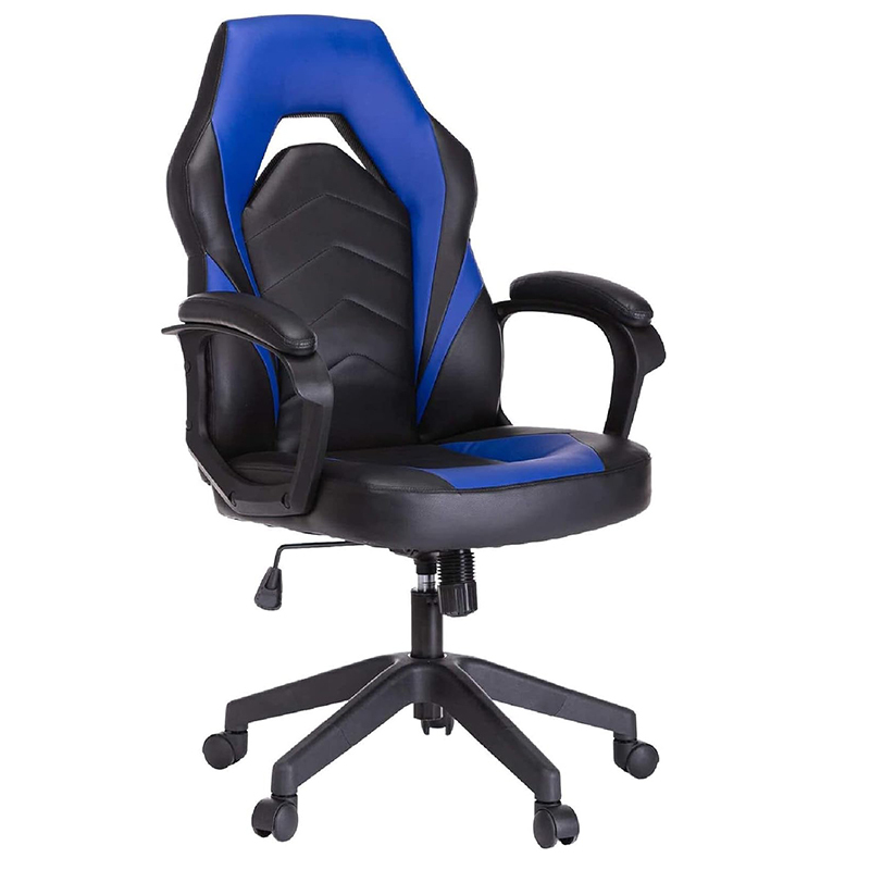 Red Leather E-Sport Gaming Office Chair Swivel Computer Chair