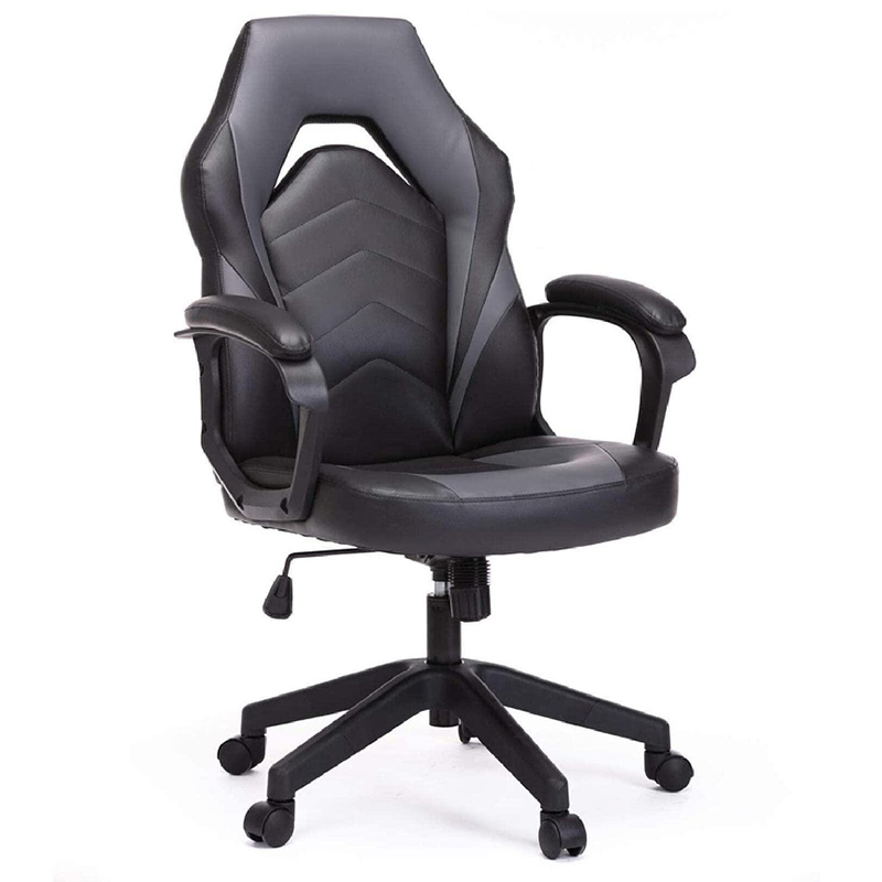 Red Leather E-Sport Gaming Office Chair Swivel Computer Chair