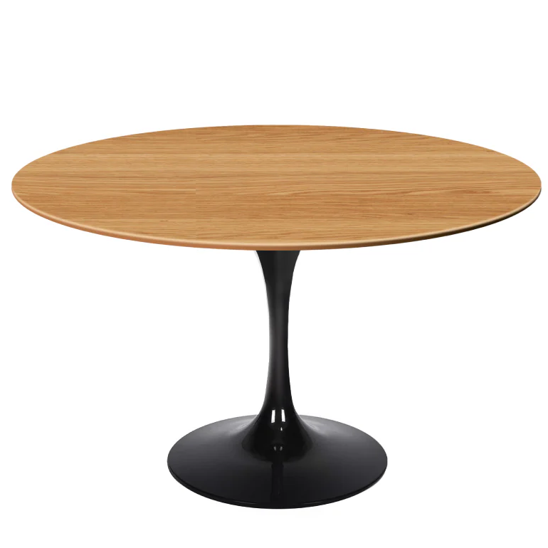 Natural Wood Top Tulip Table Diameter 100cm