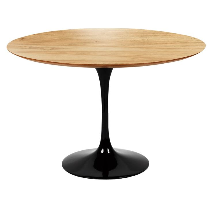 Natural Wood Top Tulip Table Diameter 100cm