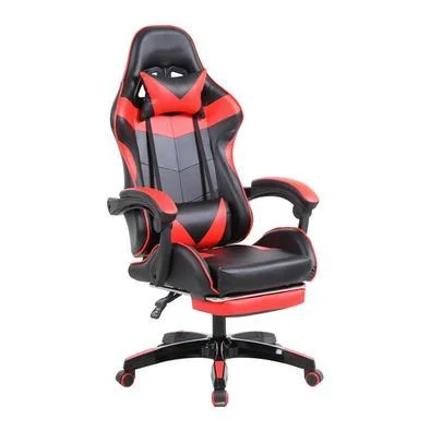 Gaming chair with footrest