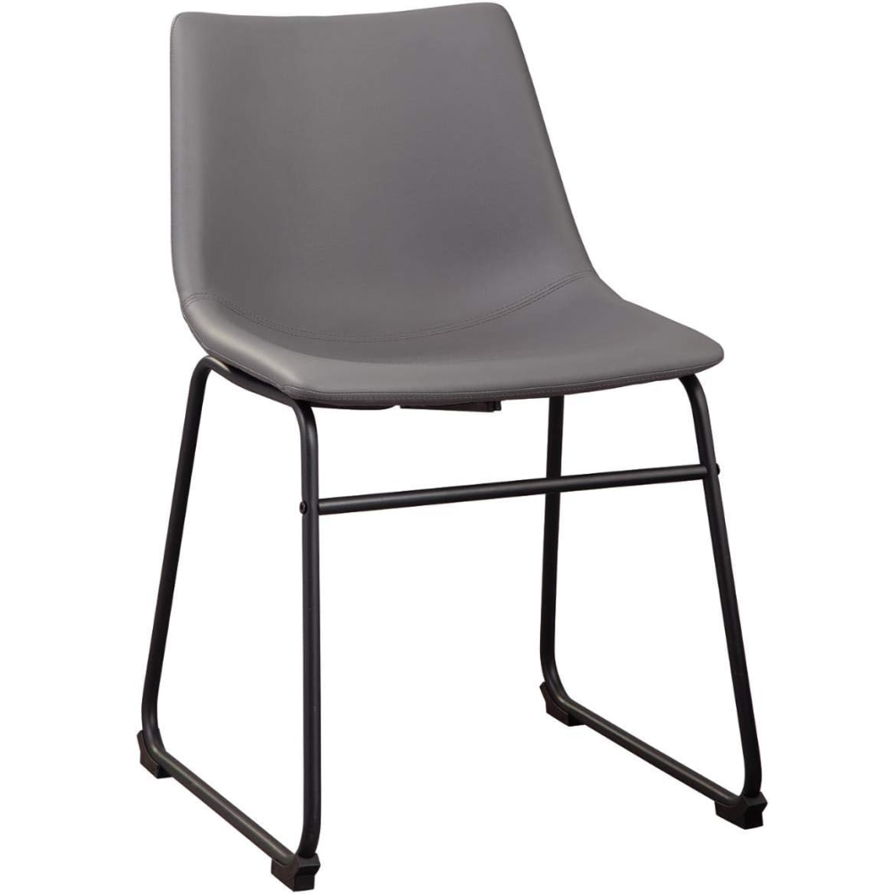 High Quality PU Leather Dining Chair With Metal Base