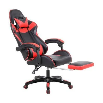 Gaming chair with footrest