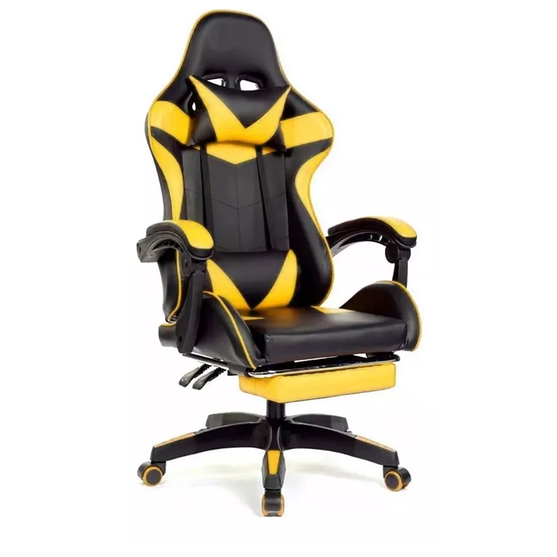 Reclining Gamer Chair with 3D Swivel Armrest and Pad