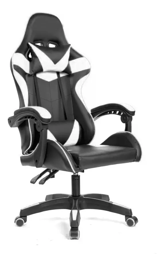Reclining Gamer Chair with 3D Swivel Armrest and Pad