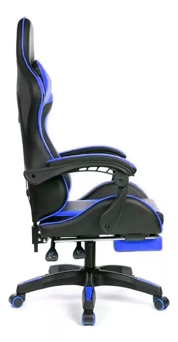 Reclining Gamer Chair with 3D Swivel Armrest and Pad