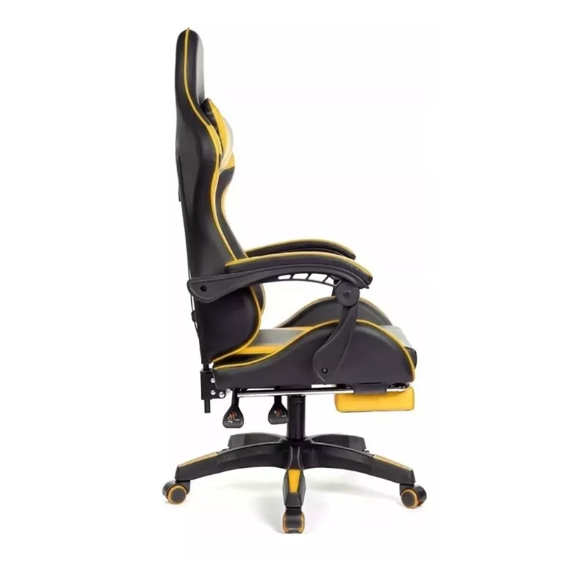 Reclining Gamer Chair with 3D Swivel Armrest and Pad