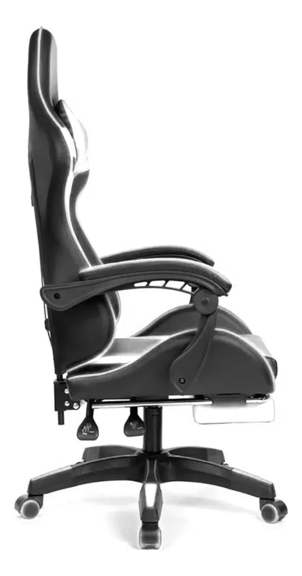 Reclining Gamer Chair with 3D Swivel Armrest and Pad