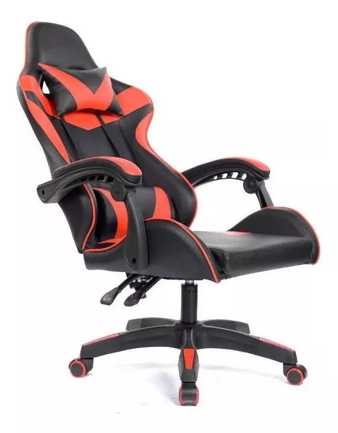 Reclining Gamer Chair with 3D Swivel Armrest and Pad