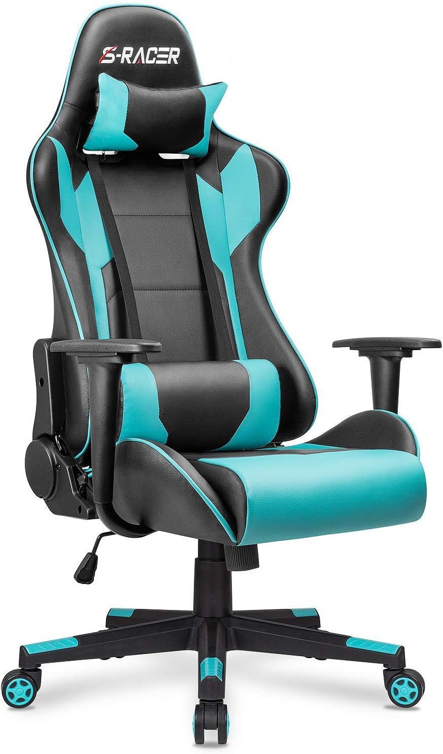 Office Chair High Back Computer Chair Leather Desk Chair Racing Executive Ergonomic Adjustable Swivel Task Chair