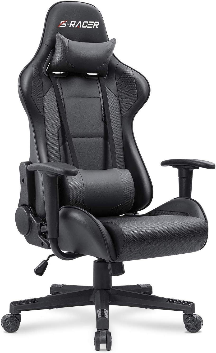 Office Chair High Back Computer Chair Leather Desk Chair Racing Executive Ergonomic Adjustable Swivel Task Chair