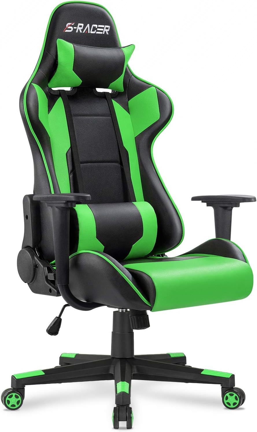 Office Chair High Back Computer Chair Leather Desk Chair Racing Executive Ergonomic Adjustable Swivel Task Chair