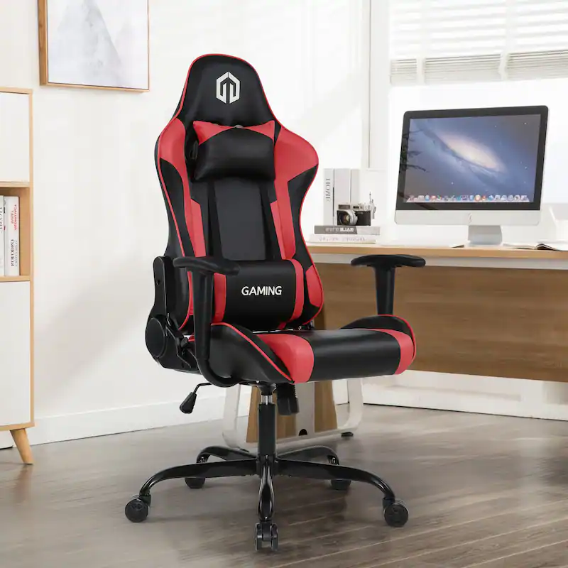Leather Gaming Chair High Back Racing Game Executive Swivel Chair