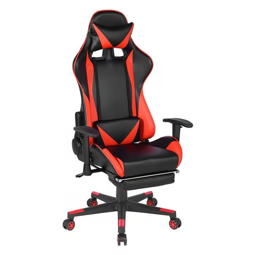 Gaming Chairs Computer Chair with High Back and Adjustable Footrest