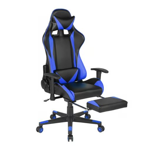 Gaming Chairs Computer Chair with High Back and Adjustable Footrest