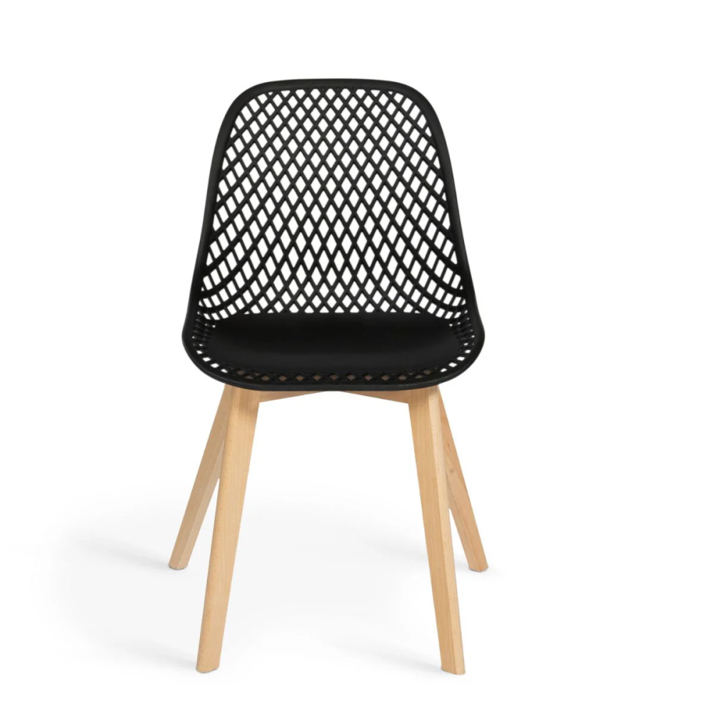 Scandinavian Dining Chairs With Wooden Leg