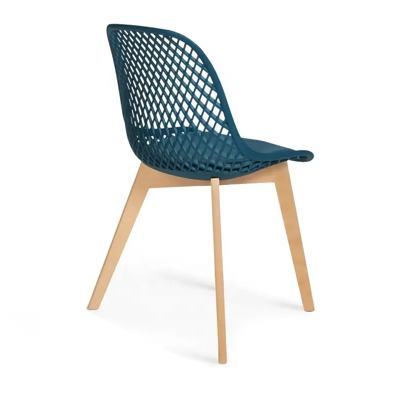 Scandinavian Dining Chairs With Wooden Leg