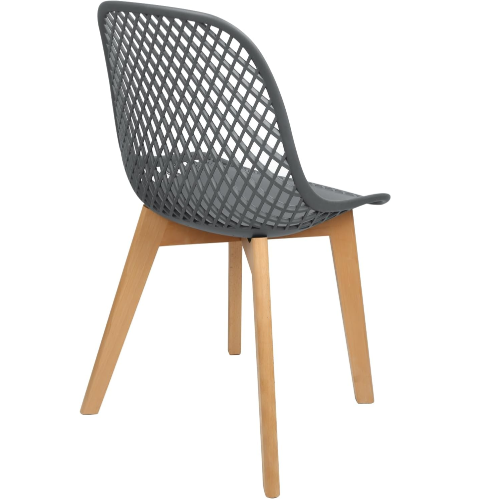 Scandinavian Dining Chairs With Wooden Leg
