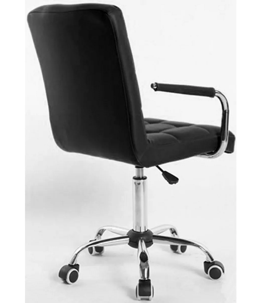 Classic High Back Office Chair PU Leather - Black
