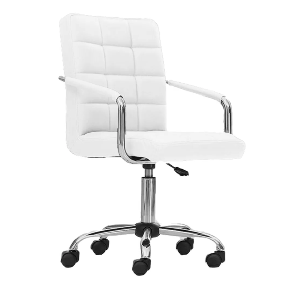 Classic High Back Office Chair PU Leather - Black