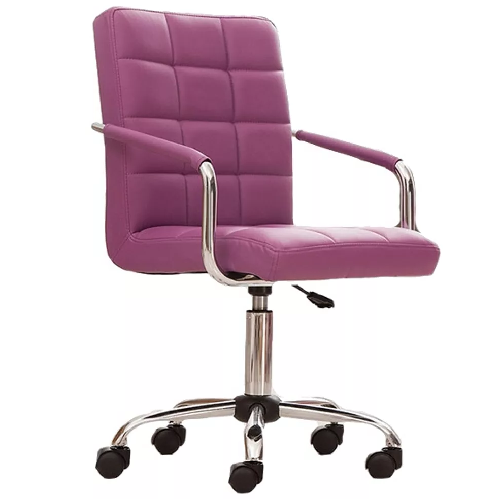 Classic High Back Office Chair PU Leather - Black