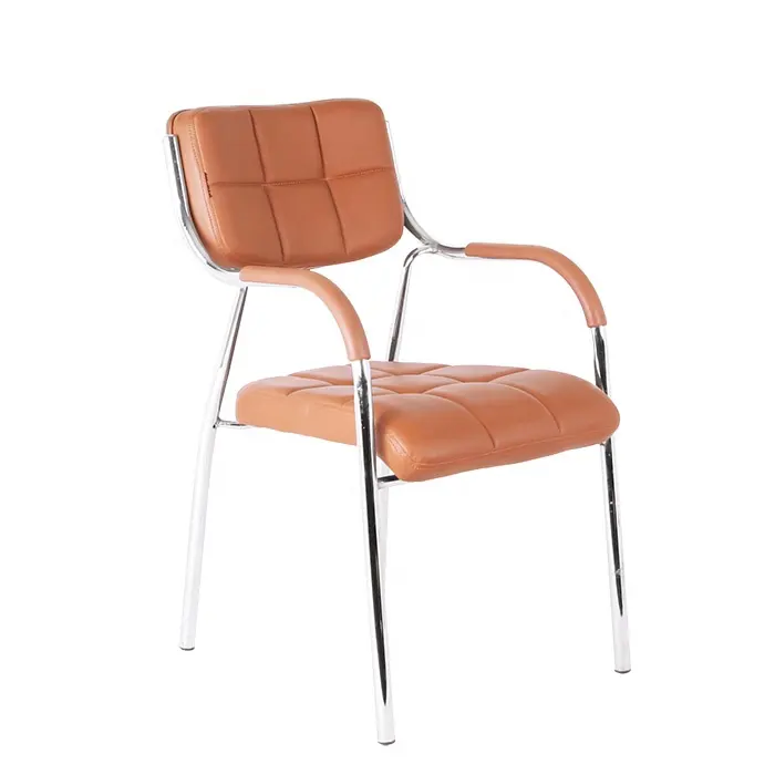 Heavy Duty Metal Frame Office/Visitor Chair with Arms