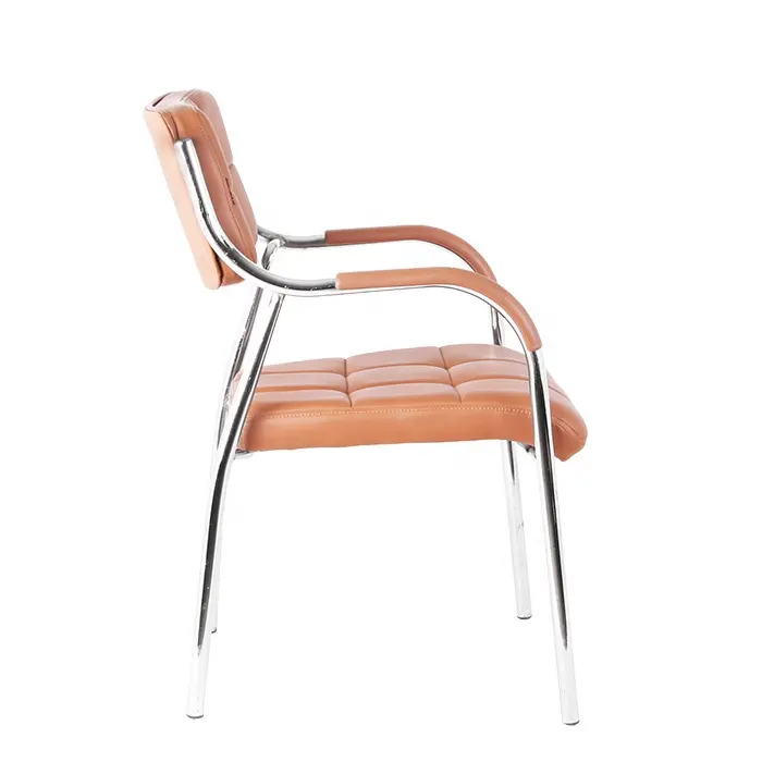 Heavy Duty Metal Frame Office/Visitor Chair with Arms