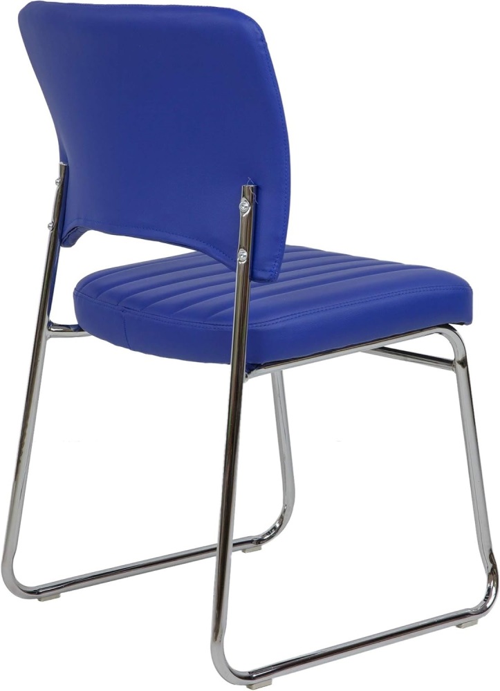 Stackable Meeting Chairs with Faux Leather Seat